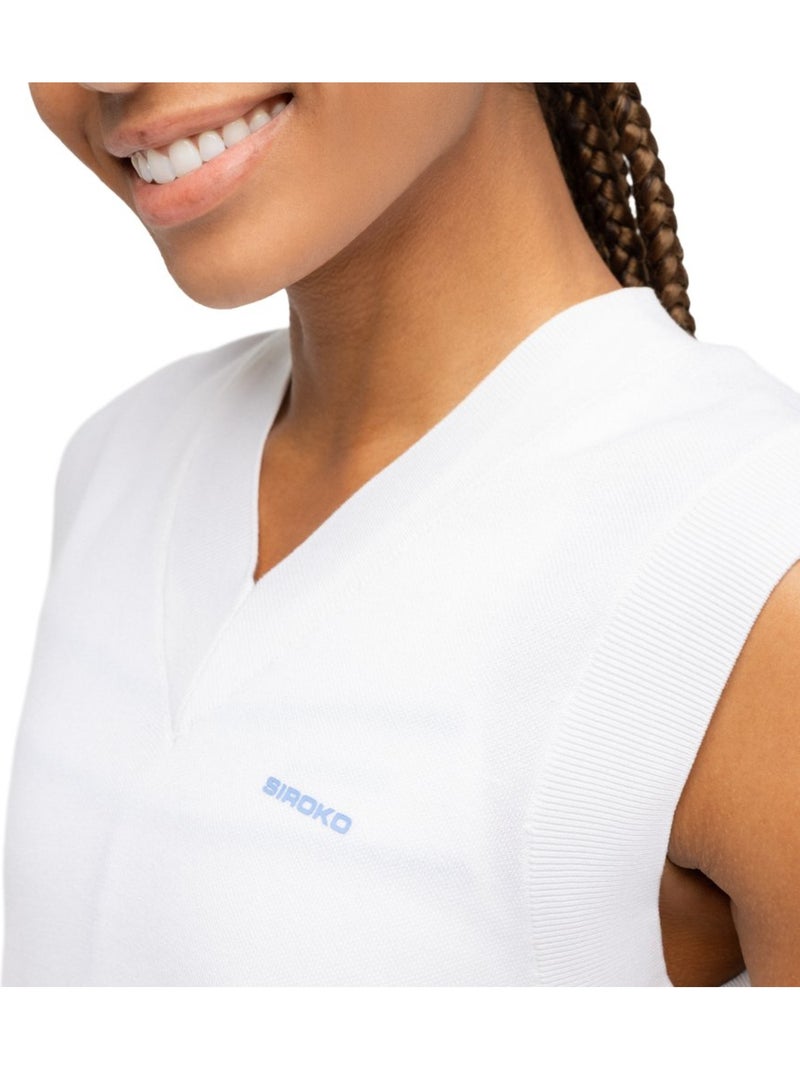 Colete de ténis de malha para mulher Branco - Kiabi