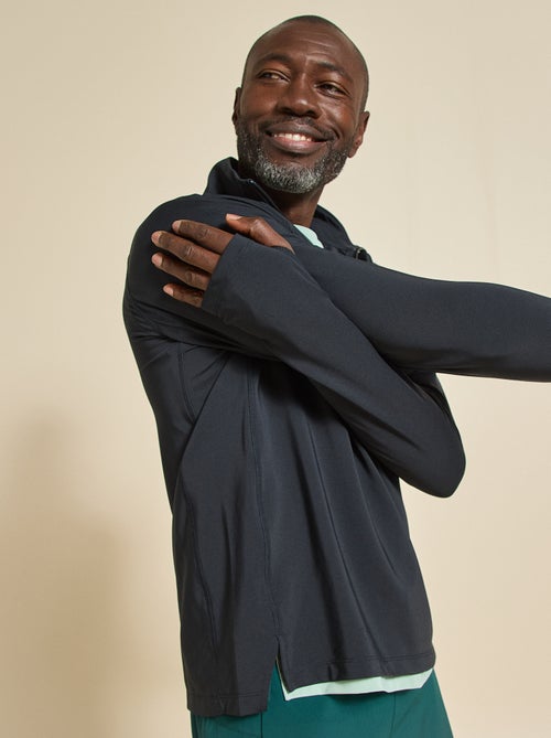 Colete desportivo com gola com fecho - (ekstract) - Kiabi