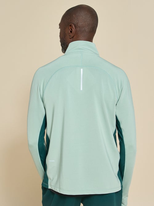 Colete desportivo com gola com fecho - (ekstract) - Kiabi