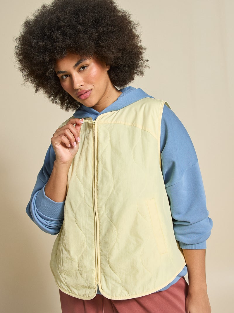 Colete desportivo sem mangas - (ekstract) Amarelo - Kiabi