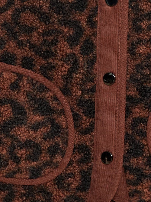 Colete efeito borreguito sem mangas - Kiabi