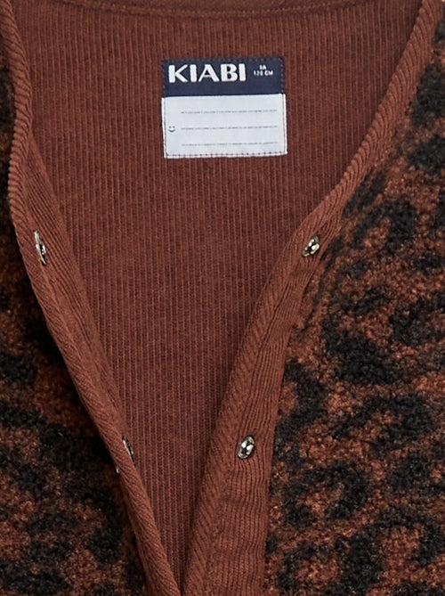 Colete efeito borreguito sem mangas - Kiabi