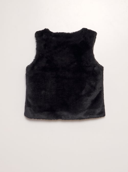 Colete em imitação de pele - Kiabi