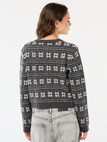 Colete em jacquard