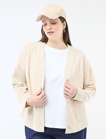 Casaco de malha macia