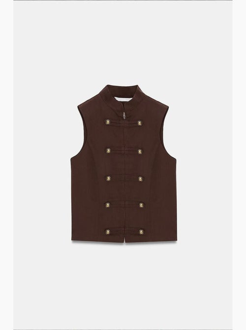 Colete em tencel dilvin - Kiabi