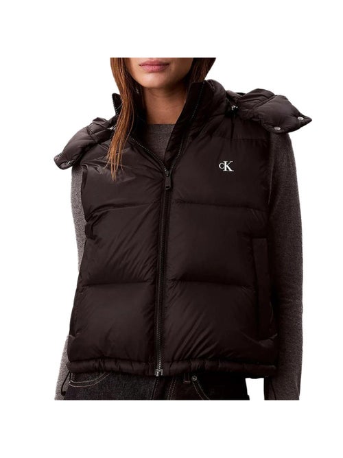 Colete Essencial Preto Calvin Klein Jeans para Mulher - Kiabi