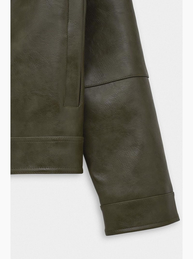 Colete estruturado masculino giesto Verde cáqui - Kiabi