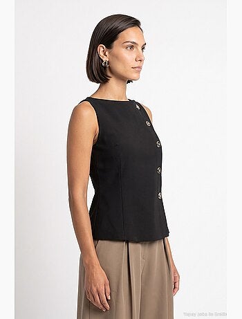 Colete feminino acinturado dilvin
