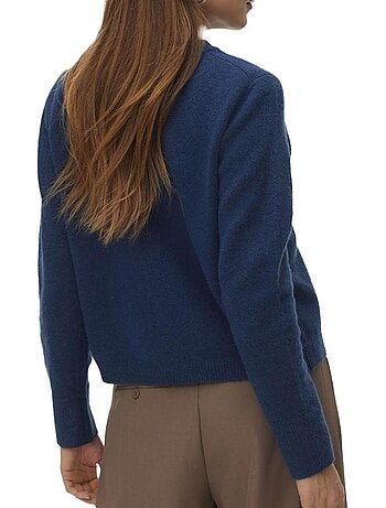 Colete feminino vero moda fiona azul marinho