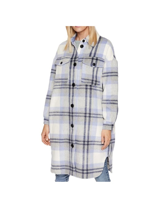Colete Feminino Vero Moda Nelly Azul/Cinzento - Kiabi Colete Feminino Vero Moda Nelly Azul/Cinzento - Kiabi
