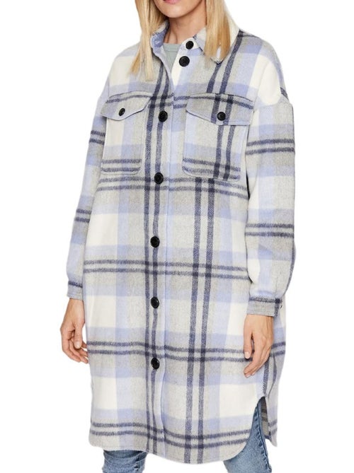 Colete Feminino Vero Moda Nelly Azul/Cinzento - Kiabi Colete Feminino Vero Moda Nelly Azul/Cinzento - Kiabi