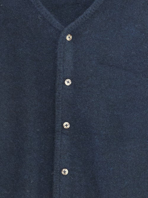 Colete folgado liso com decote em V - Kiabi