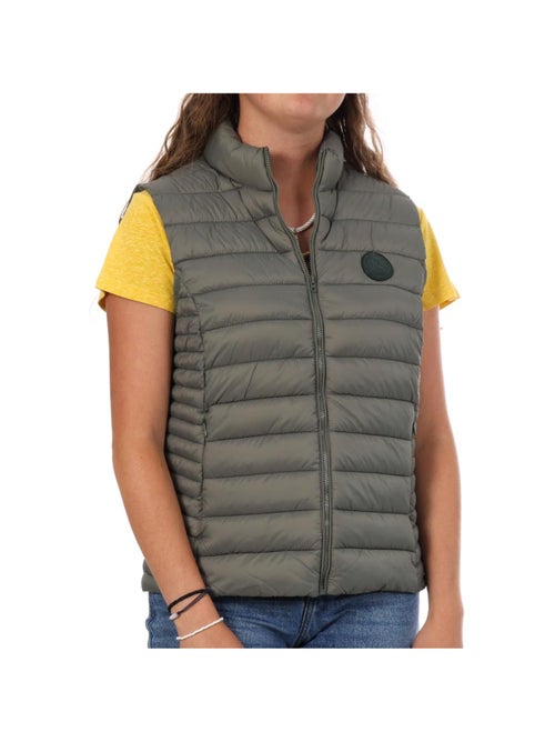 Colete Kaki Teddy Smith B-Terry para Mulher - Kiabi Colete Kaki Teddy Smith B-Terry para Mulher - Kiabi