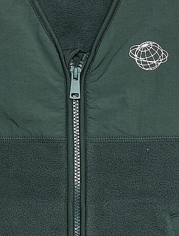 Colete polar sem mangas