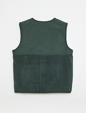 Colete polar sem mangas