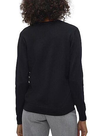 Cardigan Bege de Malha com Decote em V Vero Moda Silje para Mulher