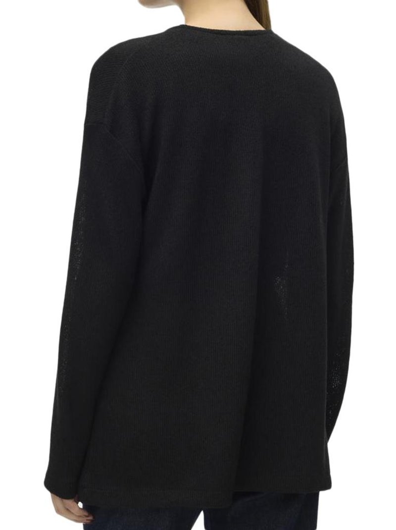Colete Preto Feminino Vero Moda Eddie Preto - Kiabi