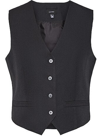 Colete Preto Feminino Vero Moda Raya