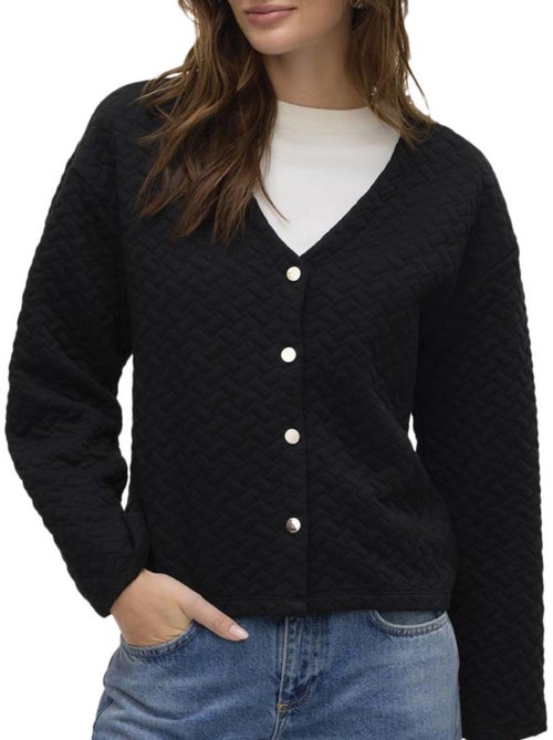 Colete Preto Feminino Vero Moda Vinnie - Kiabi
