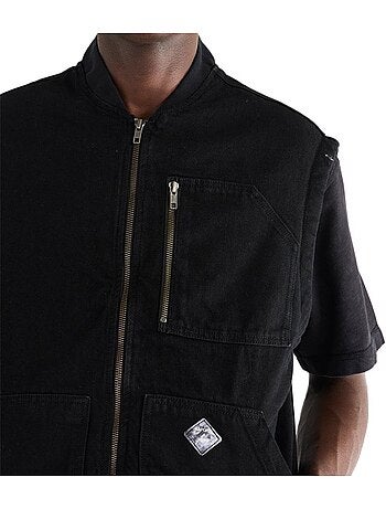 Colete preto masculino kaporal rixe