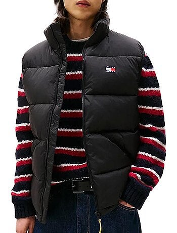 Colete Preto Sem Mangas Tommy Hilfiger para Mulher DM0DM22069