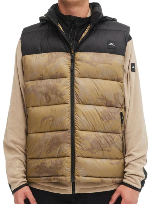 Colete puffer o'neill para homem castanho/preto - Kiabi Colete puffer o'neill para homem castanho/preto - Kiabi
