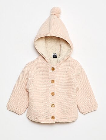 Colete quente abotoado em algodão