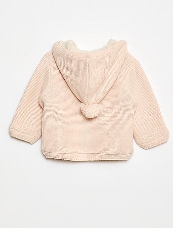 Colete quente abotoado em algodão