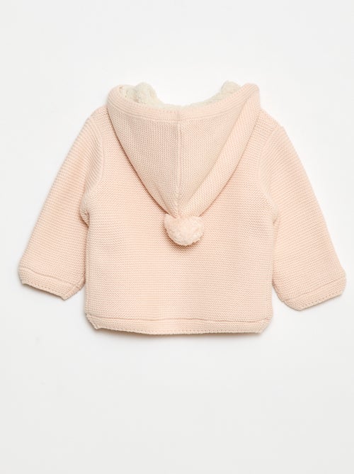 Colete quente abotoado em algodão - Kiabi