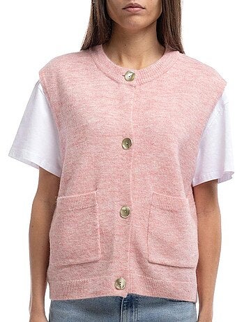 Colete Rosa Teddy Smith Hazel para Mulher
