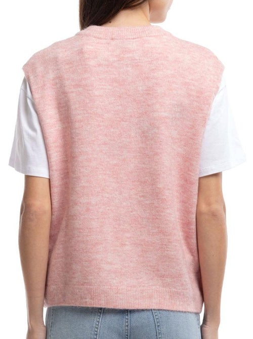 Colete Rosa Teddy Smith Hazel para Mulher - Kiabi Colete Rosa Teddy Smith Hazel para Mulher - Kiabi