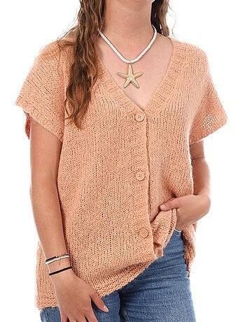 Colete Rosa Teddy Smith Laurie para Mulher