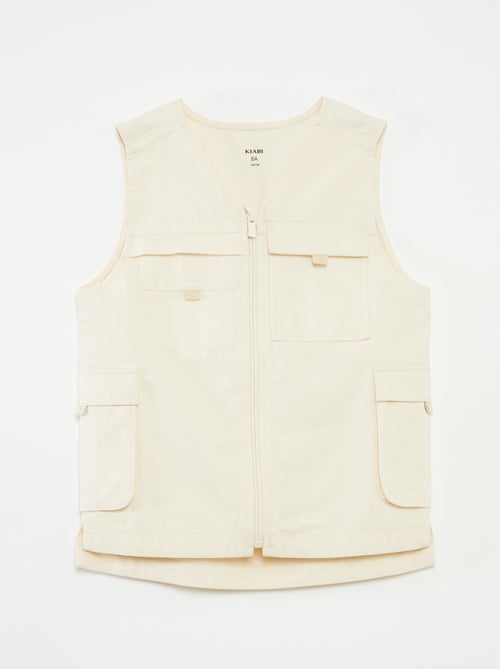 Colete sem mangas - coleção fácil de vestir - Kiabi Colete sem mangas - coleção fácil de vestir - Kiabi