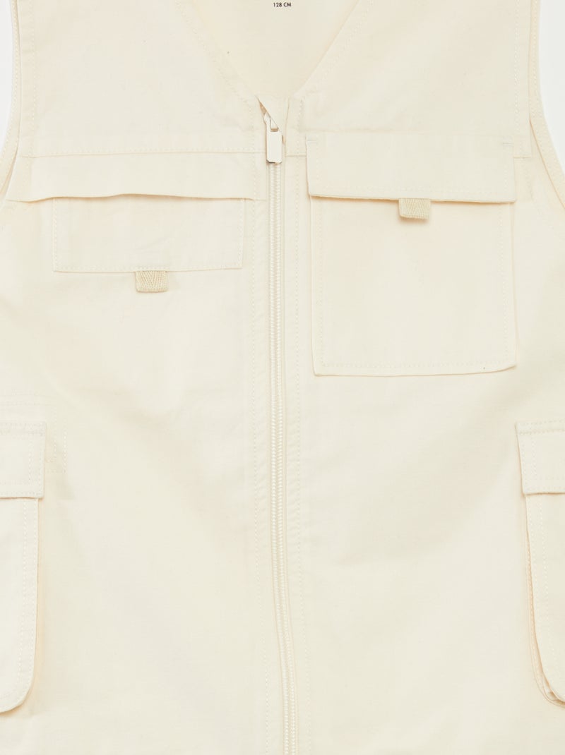 Colete sem mangas - coleção fácil de vestir BRANCO - Kiabi