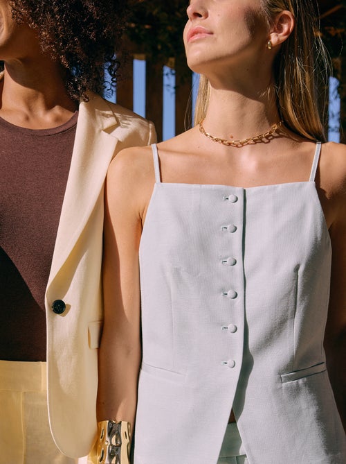 Colete sem mangas com alças - Kiabi