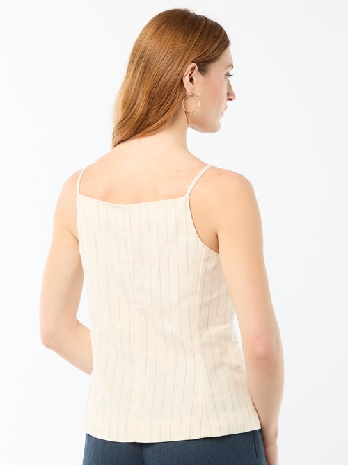 Colete sem mangas com alças - Kiabi