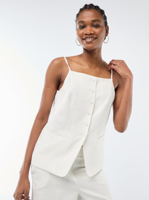 Colete sem mangas com alças - Kiabi