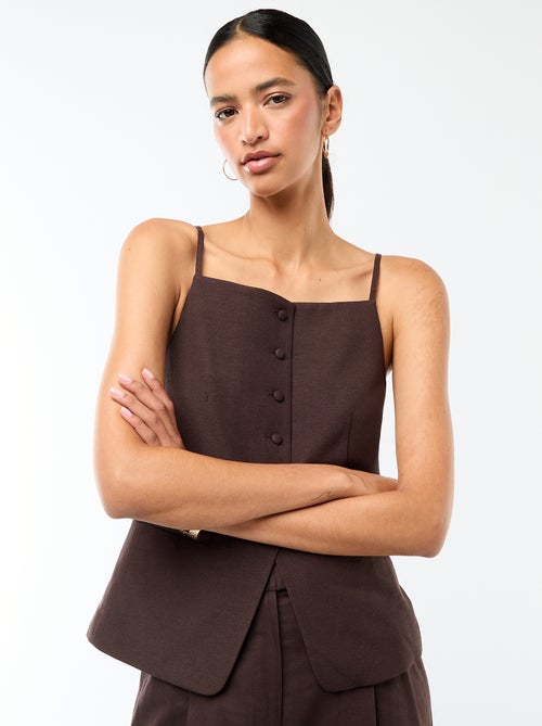 Colete sem mangas com alças - Kiabi