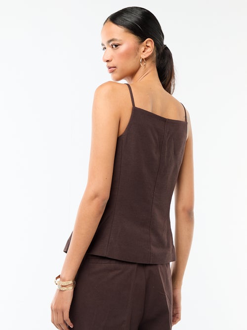 Colete sem mangas com alças - Kiabi