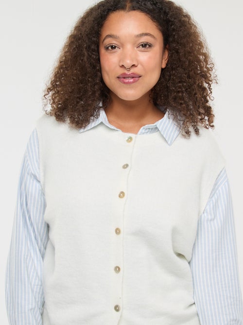 Colete sem mangas com botões - Kiabi