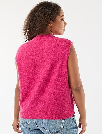 Colete sem mangas com botões