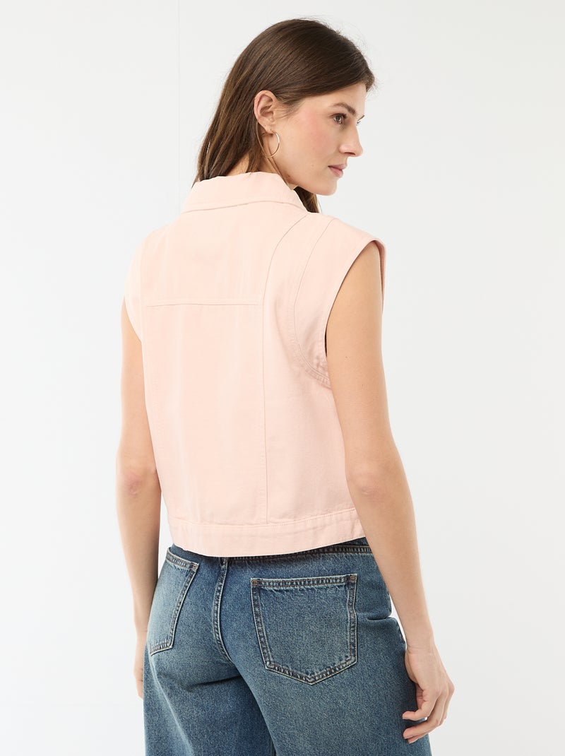 Colete sem mangas com estampado de vaca Rosa - Kiabi