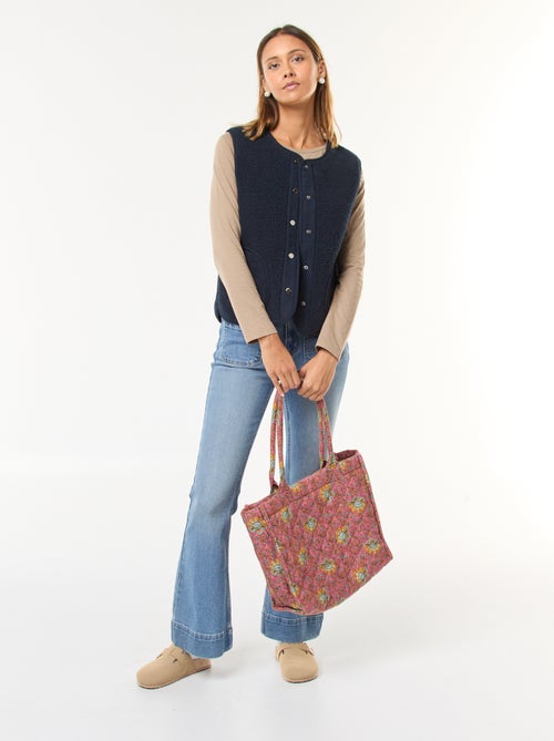 Colete sem mangas efeito ovelha - Kiabi