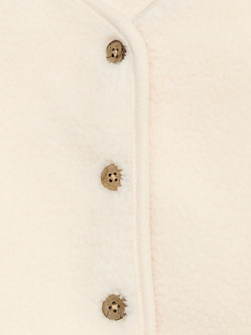 Colete sem mangas efeito pele de carneiro - Kiabi