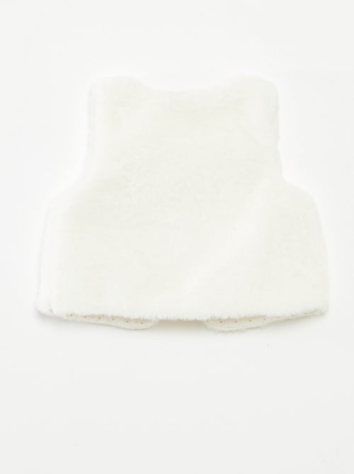 Colete sem mangas em imitação de pelo - Kiabi