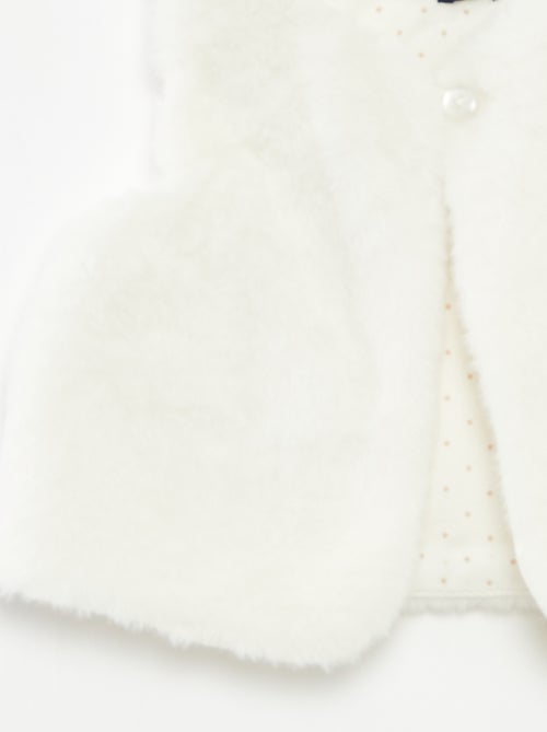 Colete sem mangas em imitação de pelo - Kiabi