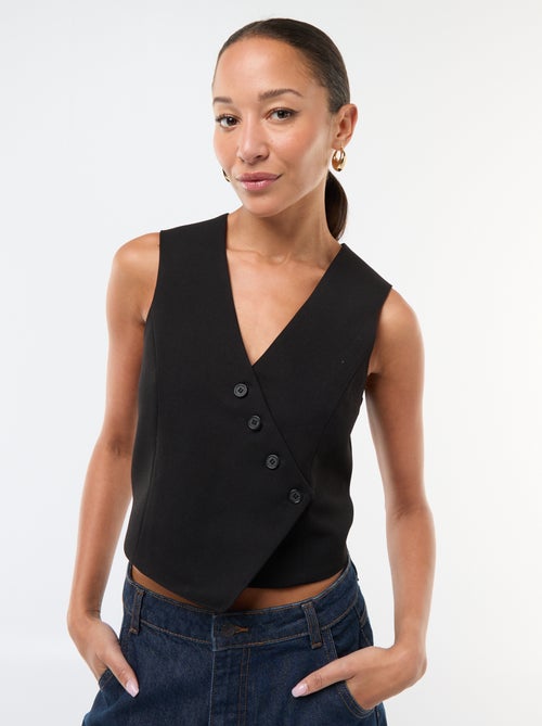 Colete sem mangas estilo "garçon de café" liso - Kiabi