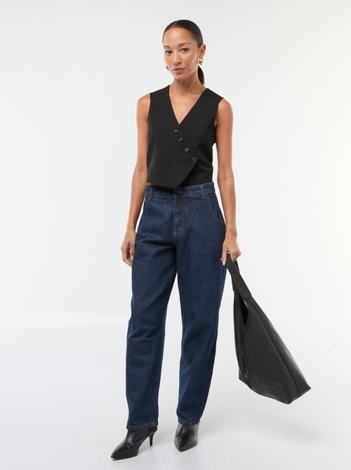 Colete sem mangas estilo "garçon de café" liso - Kiabi