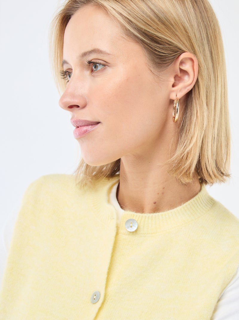 Colete sem mangas liso Amarelo - Kiabi
